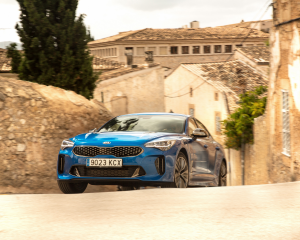 Kia Stinger blue dynamic  (4)